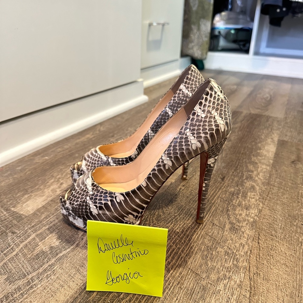Authentic Christian Louboutin Python - image 6